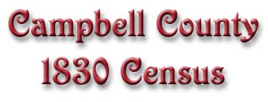 1830 Campbell County Census