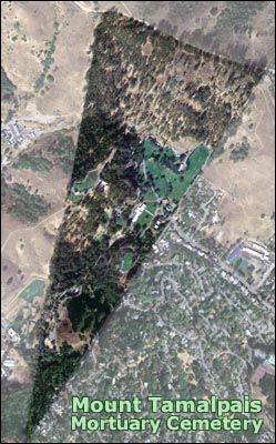 Mount Tamalpais Mortuary Cemetery,
USGS aerial photograph