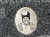 Sarah A.S. Burt,
photo portrait in ceramic