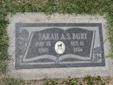 Sarah A.S. Burt, died 1984