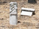 Frank L.L. Bowen, died 1905 
and a fallen gravemarker