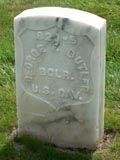 George F. Butler
Bugler, U.S. Cavalry. 
( front of marker )