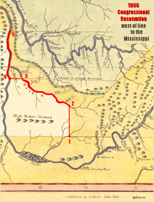1806 US Congressional Reservation Line