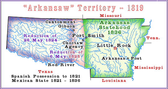 Arkansas Territory Map