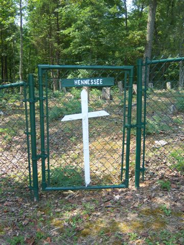 Hennessee Cemetery gate