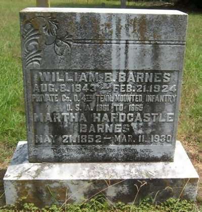 Wm. B. and Martha Hardcastle Barnes