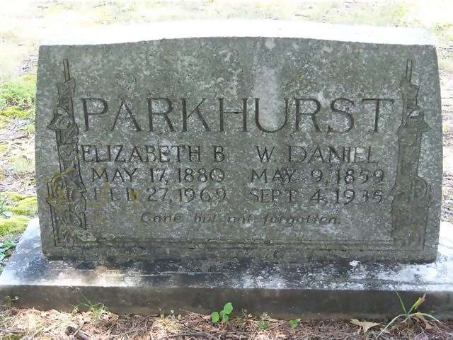 W. Daniel and Elizabeth B. Parkhurst