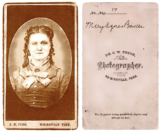 Mary Agnes Baker, as a 
teenager.