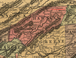 Hawkins County in 1888