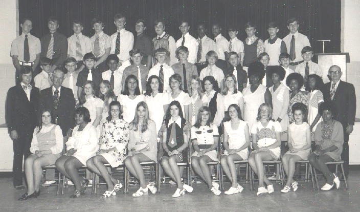 Photo - Arp School 8th grade graduates of 1973