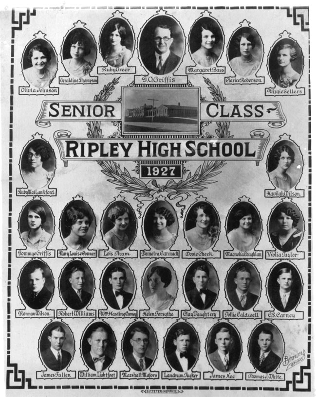 Ripley High School, Senion Class 1927
