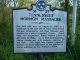 TN Highway Marker: Tennessee Mormon Massacre