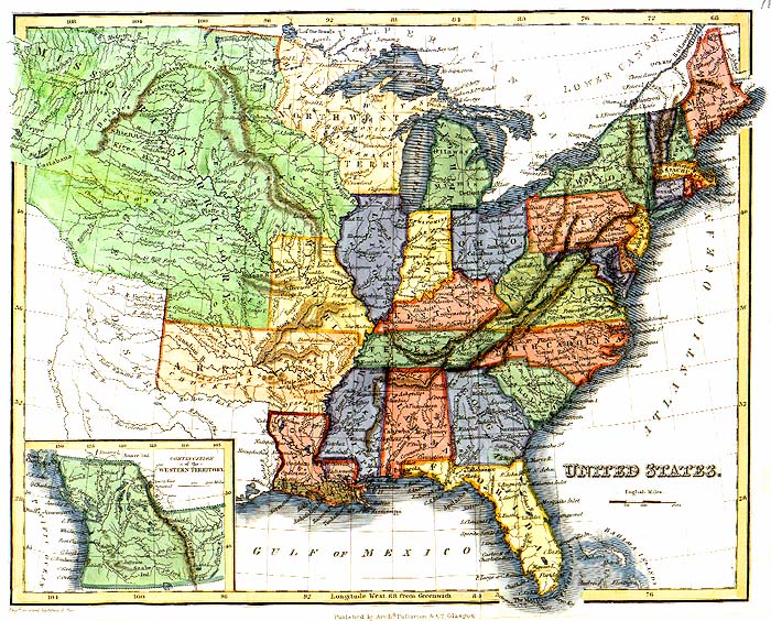 United States in 1832. (183K) Map