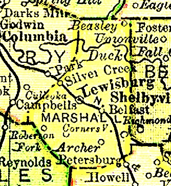 1895 Marshall County map