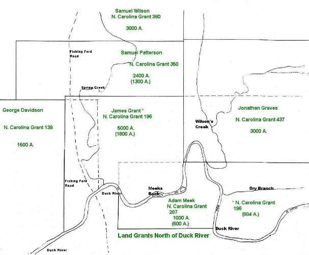 Land Grants 1850 North of the Duck River