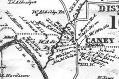 1899 County Survey Map Caney Springs District 10