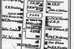 1899 County Survey Map Cornersville