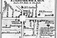 1899 County Survey Map Farmington