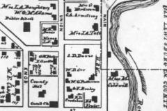 1899 County Survey Map Lewisburg East