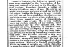 Benoni Stinson Committed -- San Francisco Examiner, 1869