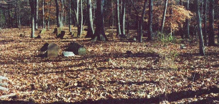 Lard Bilbrey Cemetery in November, 2000