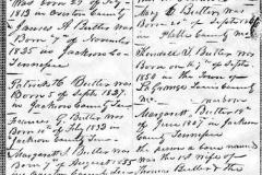 Thomas & Jane (Turner) Butler Bible Page 3