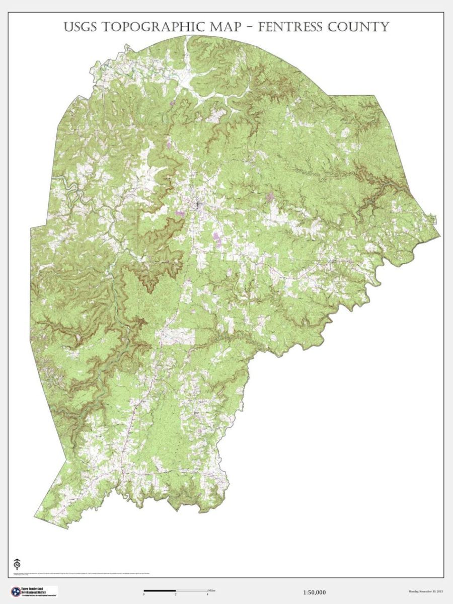 Fentress County Topography