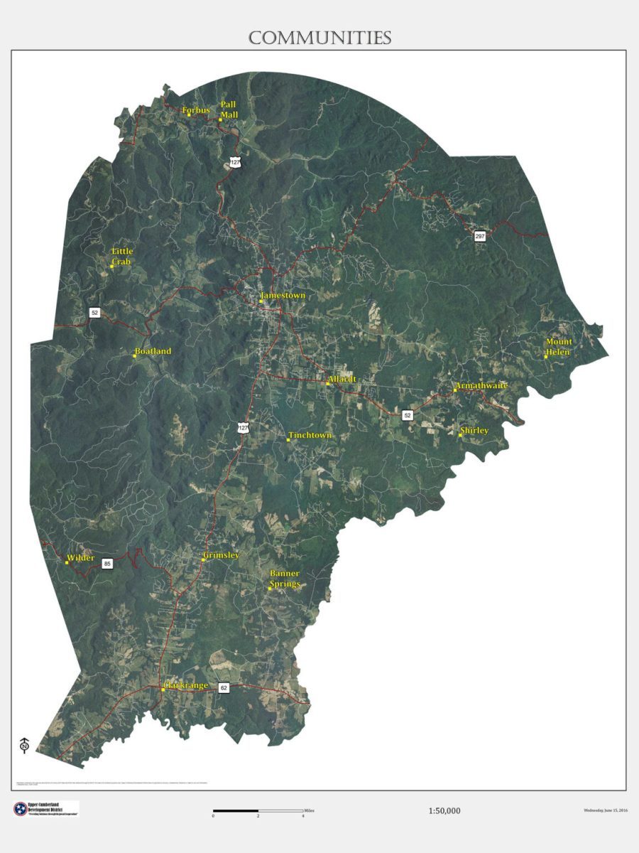 Fentress County Communities, 2011