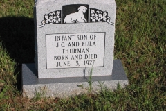 Infant son of J.C. and Eula Thurman