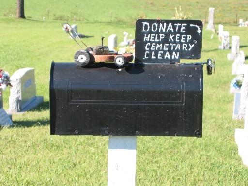 Hunter Cove Cemetery Donation Box