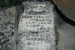 Martha West Bertram's Tombstone