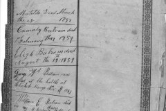 Elijah Bertram Family Bible