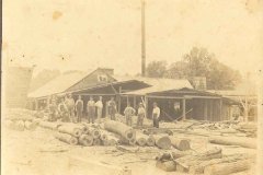 Unidentified sawmill and group