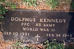 Dolphus Kennedy military marker