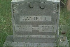 Albert C and Florence E CANTRELL