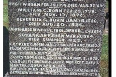 Memorial stone for children of R. and S. Dunlap