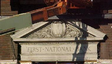 Rockwood First National Bank Stone Name Plate