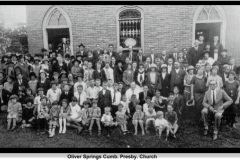 Group by Cumberland Presbyterian Church, Oliver Springs, circa 1920