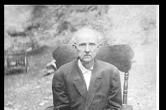 Joseph H. Hacker, seated, in old age