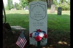 Tombstone of Joe Hacker, Civil War