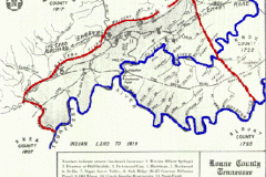 Historical Map of Roane County, 1817-1819, by Snyder Roberts