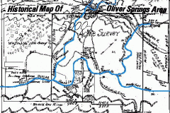 Historical Map of Oliver Springs Area, Roane County, Annotated by Snyder Roberts