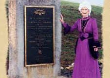 Fort Southwest Point Female Reenactor at Monument