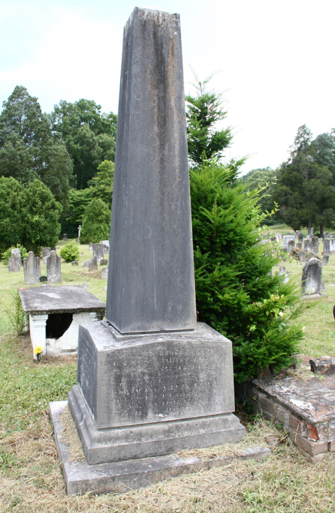 Deery monument Blountville Cemetery